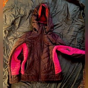 women’s Patagonia size S ski and ride Jacket. Two toned pink and purple